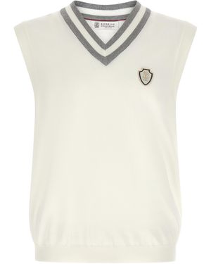 Brunello Cucinelli Cotton Sweatshirt Clothing - White