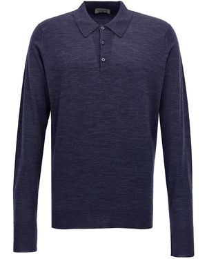 John Smedley Dorset Polo in Blue for Men Lyst