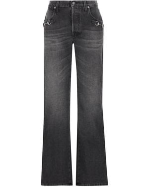 Gucci Petite Fit Low Rise Jean - Gray