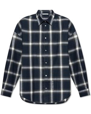 Acne Studios Plaid Shirt - Blue