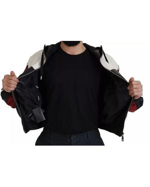 Dolce & Gabbana Elite Leather Hooded Bomber Jacket - Black