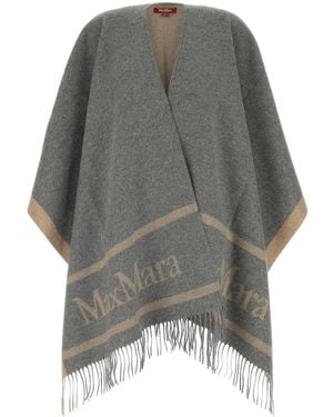 ポンチョ・ケープ Max Mara Studio Cappuccino wool Hildestd cape MAX MARA Hilde Wool Cape Max Mara
