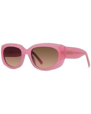Givenchy Sunglasses Oval Full Rim, Shiny Frame And Gradient Lens Gv40104U72F - Pink