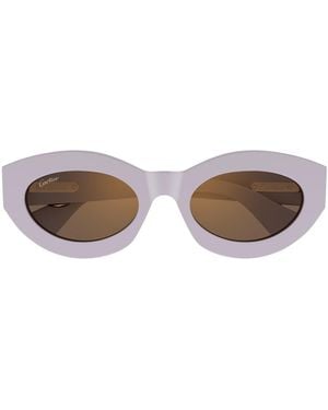 Cartier Cartier Ct0638S Panthère C De Cartier 005 Sunglasses - Brown