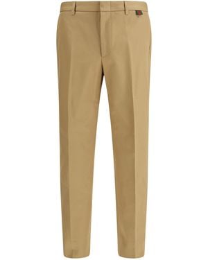 Gucci Cotton Pants - Natural