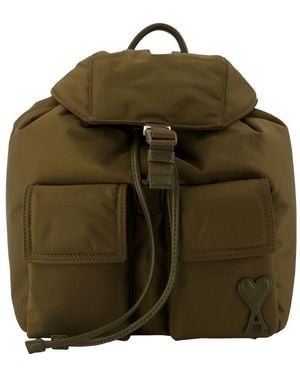Ami Paris Marcel Small Rucksack - Green