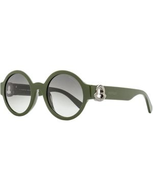 Moncler Atriom Round Sunglasses Ml0243 96P 51Mm Plastic (Acetate) - Black