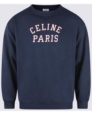Celine Cotton Sweatshirt - Blue