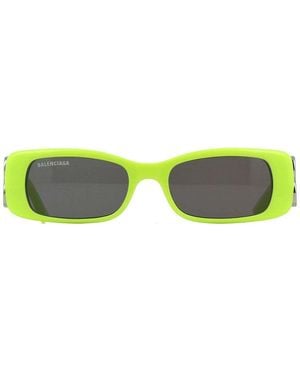 Balenciaga Sunglasses Rectangle Full Rim, Frame And Lens Bb0096S008 - Yellow