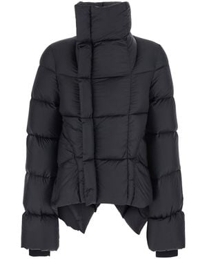 Rick Owens Down Jacket Naska Duvet Tech Fabric Polyamide Puffer - Black
