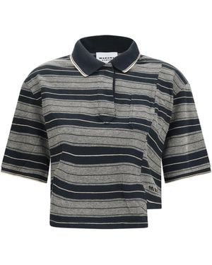 Isabel Marant Isalyne Polo Cotton Shirts - Grey