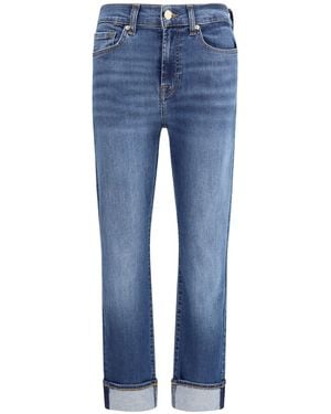 7 For All Mankind Relaxed Skinny Jeans - Blue
