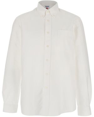 Sebago Shirt Oxford Button Down With Collar And Long Sleeves - White