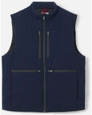 MC2 Saint Barth Stretch Fabric Padded Vest Vonn Jacket - Blue