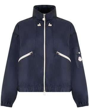 Moncler Jacket Marmacy Dark Polyamide Trench & Raincoats - Blue
