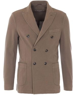 Circolo 1901 Double Breasted Jacket - Brown