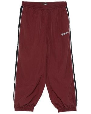 Willy Chavarria Bad Boy Side-Stripe Track Trousers - Red