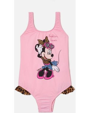 MC2 Saint Barth Tiana One-Piece Swimsuit With Minnie Print - Pink