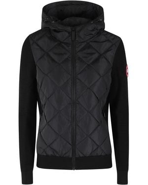 Canada Goose Hybridge Quiltyed Knit Hoody - Black