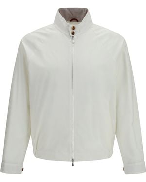 Brunello Cucinelli Windproof Zip Jacket - White
