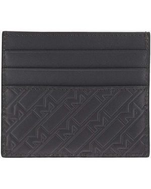 Montblanc 6 Compartment Card Holder Leather Accessory - Black