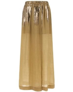Nude Floor Lenght Skirt Tn Li - Natural