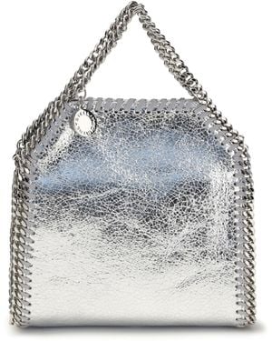 Stella McCartney Metallic Falabella Handbag Polyester Handbags - White