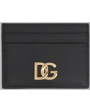 Dolce & Gabbana Card Holder Leather Wallets & Purses - Black