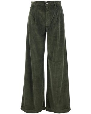 PT Torino Pants With Logo Patch On The Back - Green