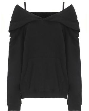 MM6 by Maison Martin Margiela Cotton Hoodie - Black