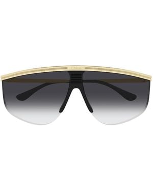 Chloé Lunettes De Soleil Masque Dorées Noires Sunglasses - Black