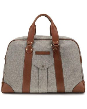 Brunello Cucinelli Beige Wool Oves Aries Luggage And Travel - Brown