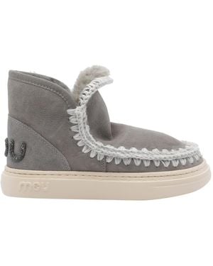 Mou Eskimo Bold Glitter Logo Sneakers - Gray