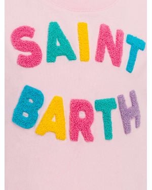 MC2 Saint Barth Abbey Dress With Fringes And Terry Patch - Pink