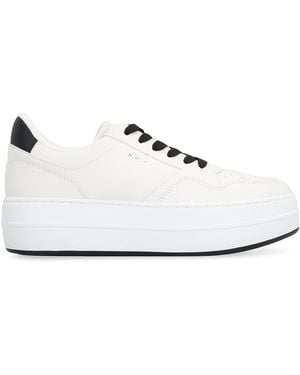 Hogan Skyscraper Low-Top Sneakers Calf Sneakers - White
