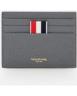 Thom Browne Leather Card Case - White