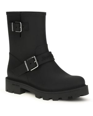 Jimmy Choo "Biker" Wellington Boots - Black