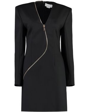 Genny Wool-Blend Dress - Black