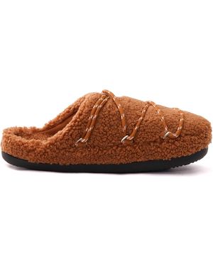 Moon Boot Mb Teddy Slipper Slip On - Brown