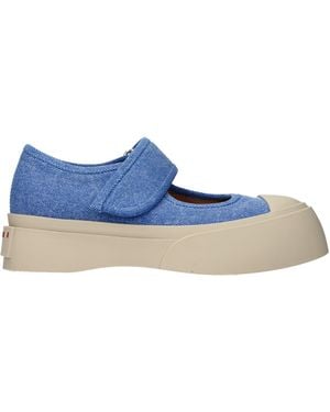 Marni Fabric Low Top Sneakers - Blue