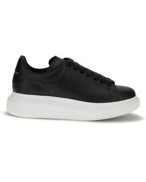 McQueen Calf Leather Bos Taurus Platform Sneakers - Black