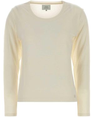 Loulou de Saison Ivory Viscose Blend Ava T-Shirt - White