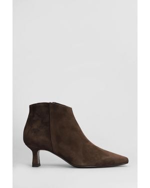 Julie Dee High Heels Ankle Boots - Brown