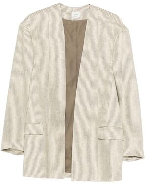 Alysi Oversized Blazer Jacket - White