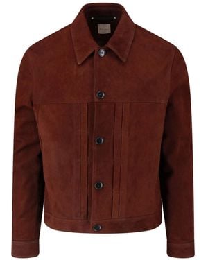 Paul Smith Lamb Suede Jacket - Brown