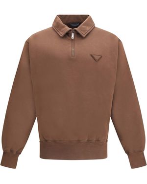Prada Polo Sweatshirt - Brown