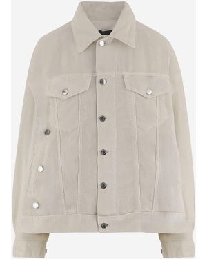 Haikure Jacket Cotton Velvet - Natural