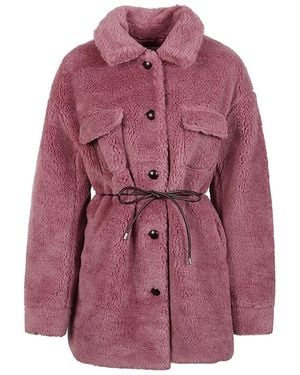 Molliolli Faux Fur Coat - Purple
