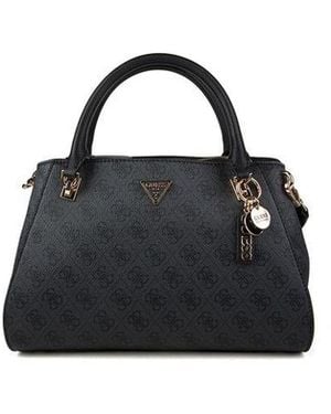 Guess Satchel Bag Polyurethane Satchel-Bags - Black