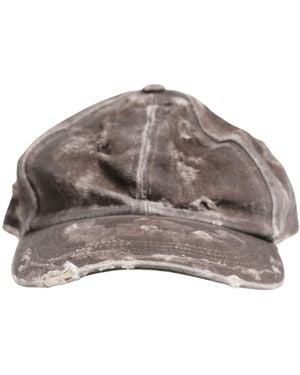 Dolce & Gabbana Cotton Distressed Baseball Capello Hat - Gray